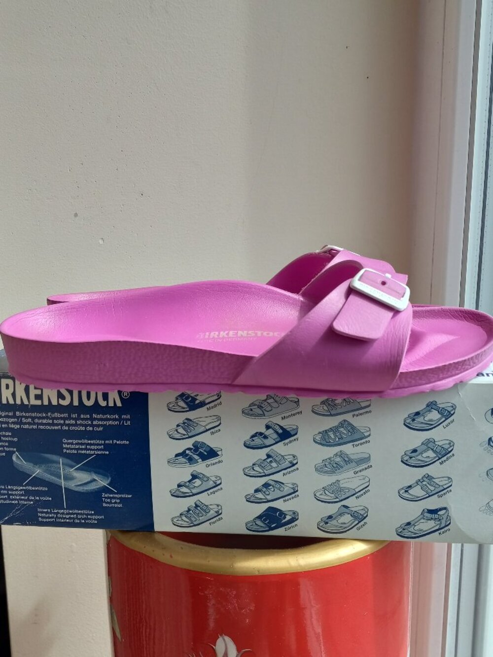 Preowned Birkenstock Pink EVA Madrid Sandal 7.5